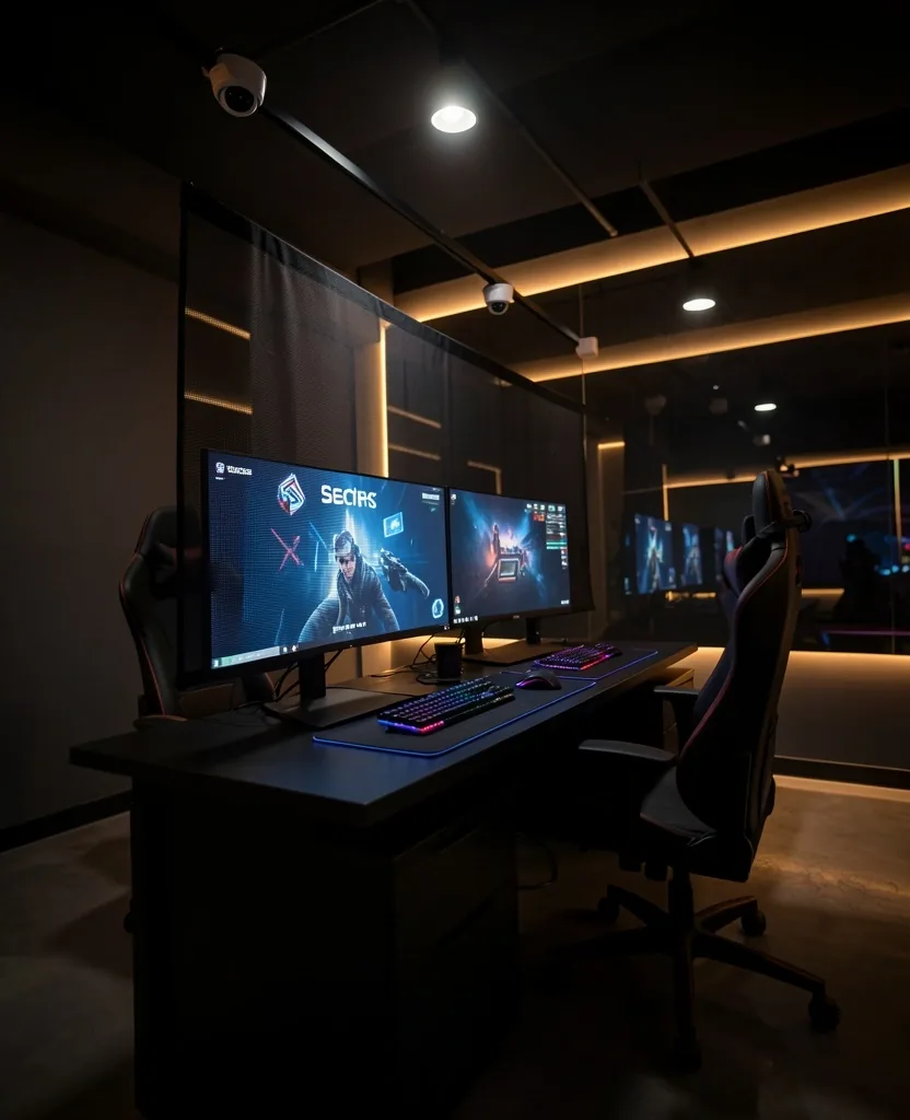 Sala segura del centro de computación