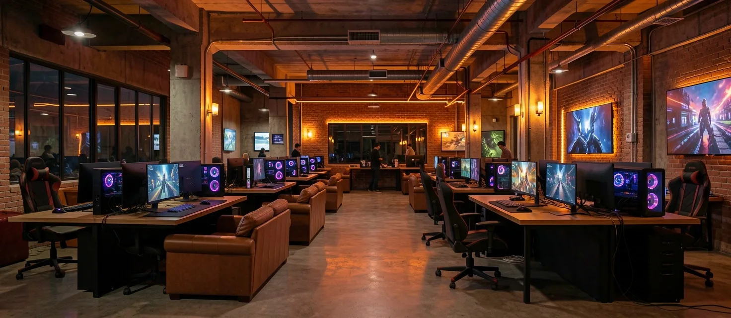Zona de socialización del centro de computación