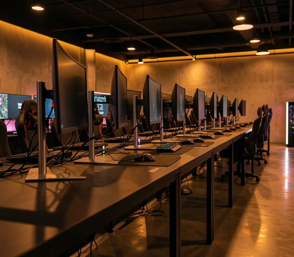 Interior del centro de computación Medellora en Cali
